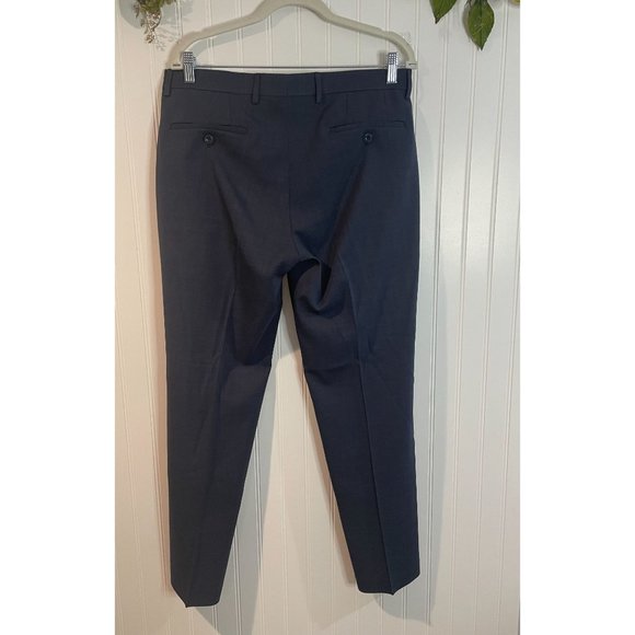 Michael Kors Mens Navy Dress Pants 33x30 Slim Fit - Picture 2 of 11
